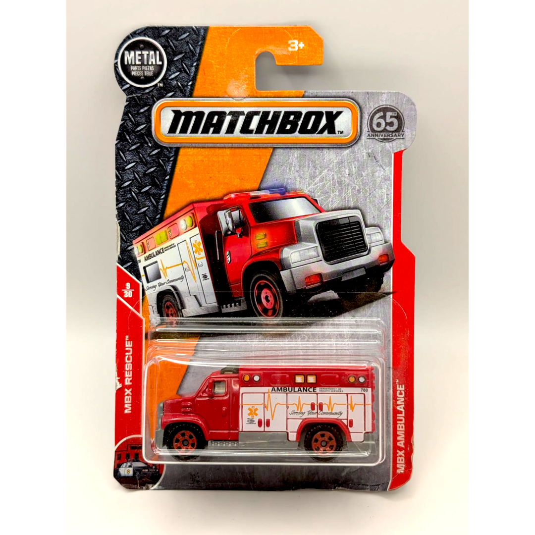 Matchbox MBX Ambulance Rescue 9/30 Rot 65th Anniversary 2018 Neu OVP