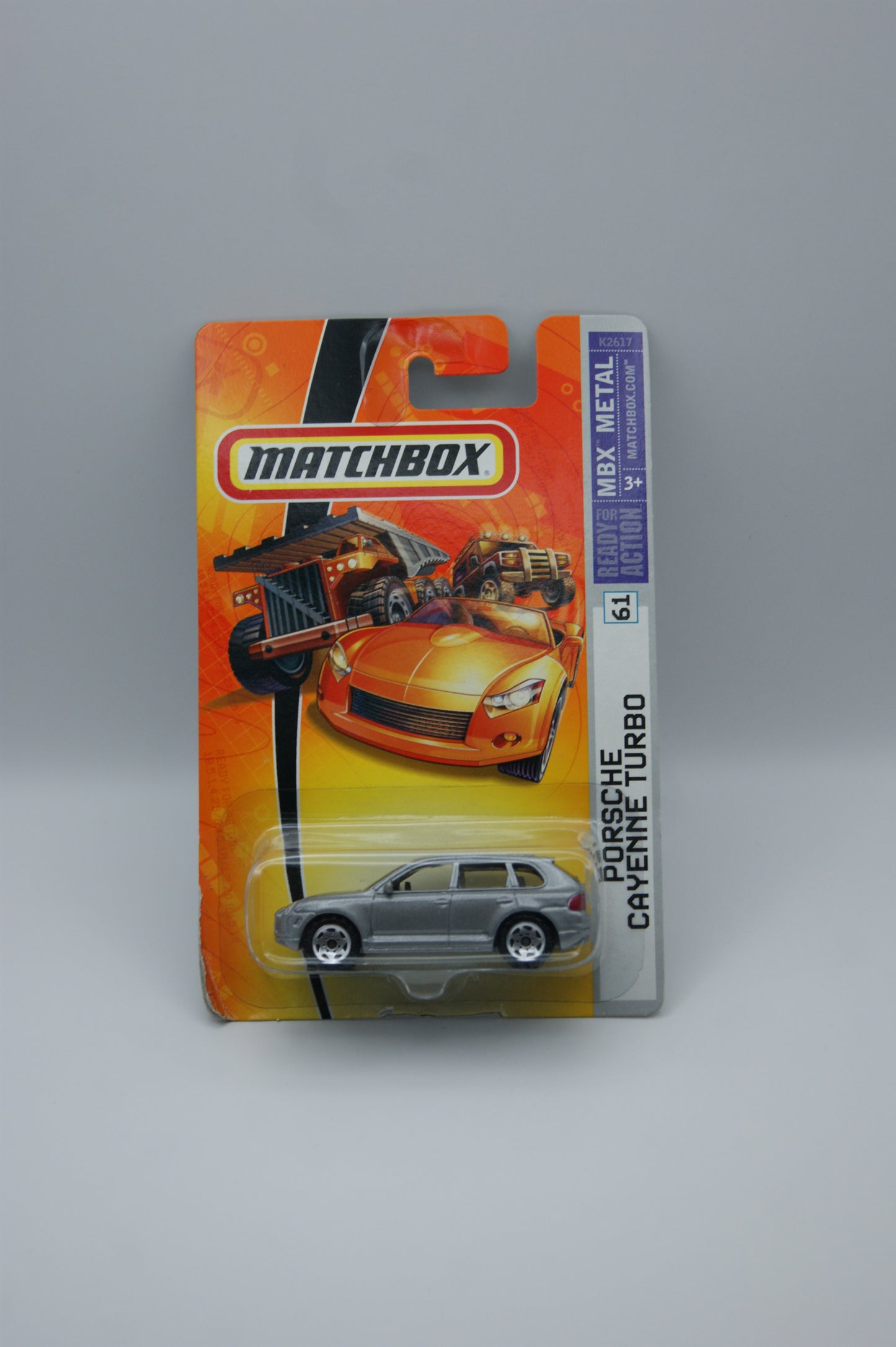 Matchbox Porsche Cayenne Turbo Silber MBX Metal #61 US Modell Long Card OVP