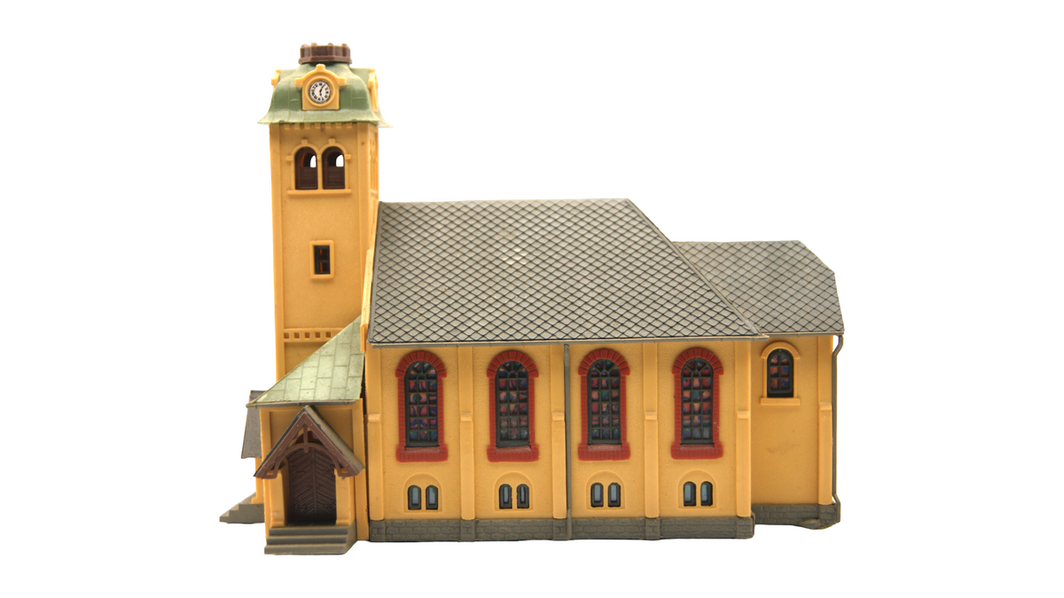 Modellbahn Kirche Spur TT 1:120 Kirchengebäude Landschaftsbau Hersteller unbekannt