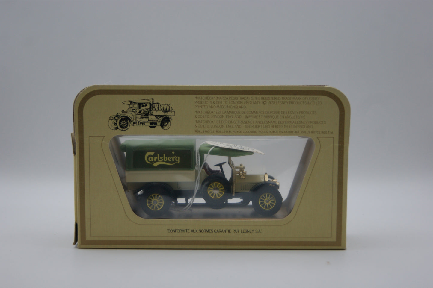 Matchbox Models of Yesteryear Y-13 1918 Crossley Carlsberg OVP Lesney