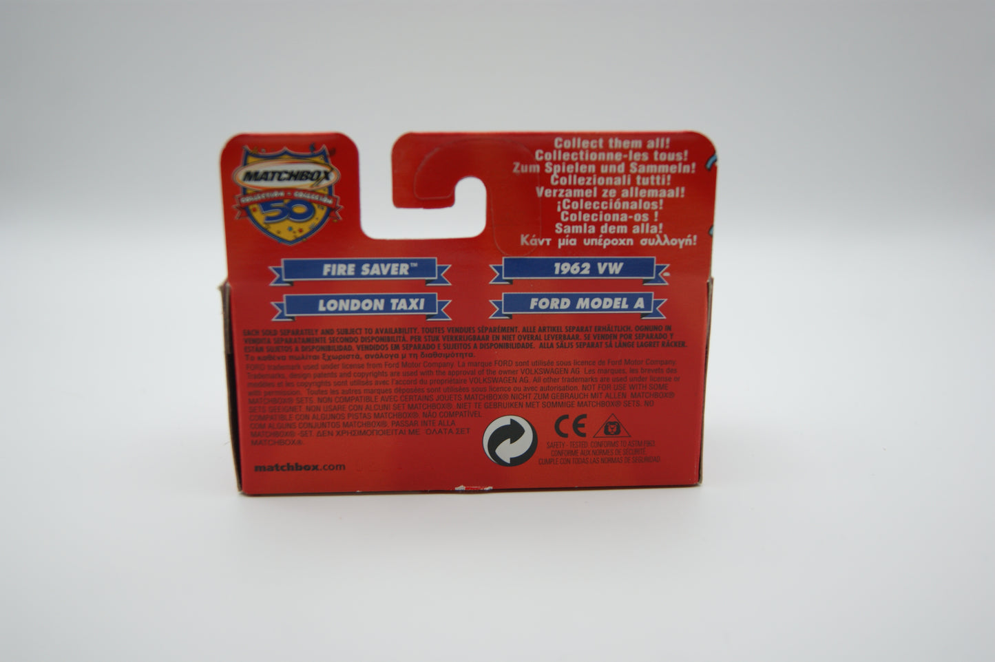 Matchbox London Taxi 50th Anniversary 1952–2002 gelb OVP