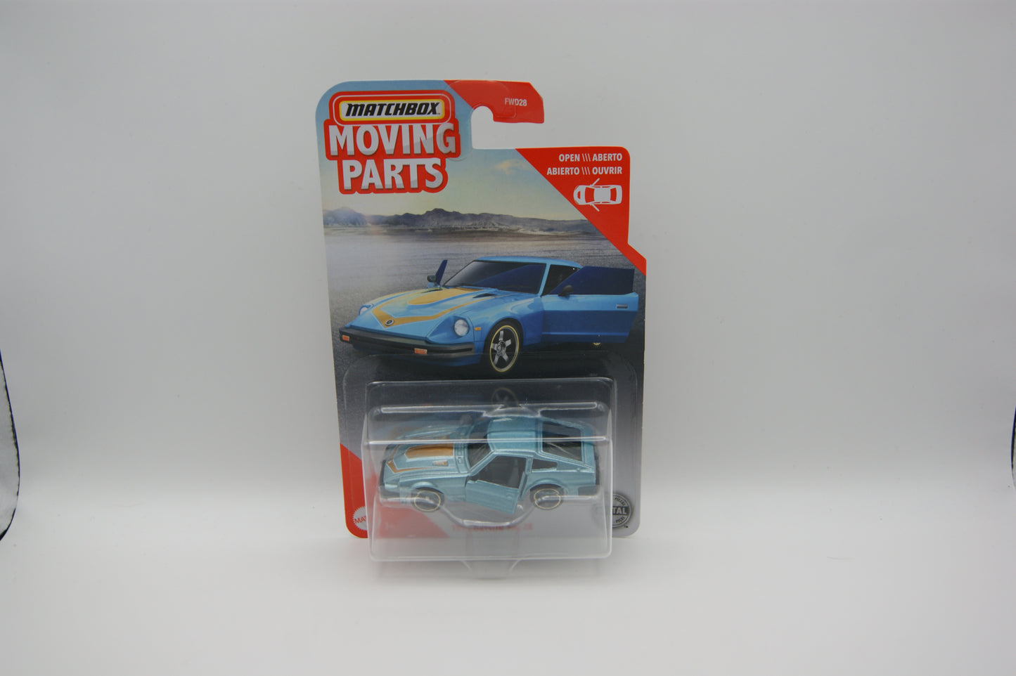 Matchbox Moving Parts 1982 Datsun 280ZX Blau Metallic mit öffnenden Türen OVP