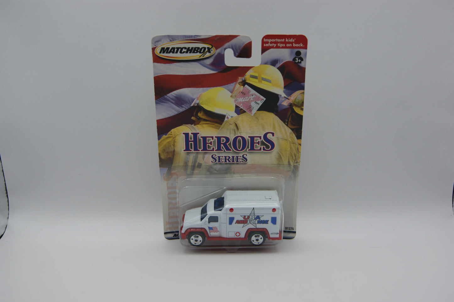 Matchbox Heroes Series USA Ambulance Rettungswagen 91375 US Long Card OVP