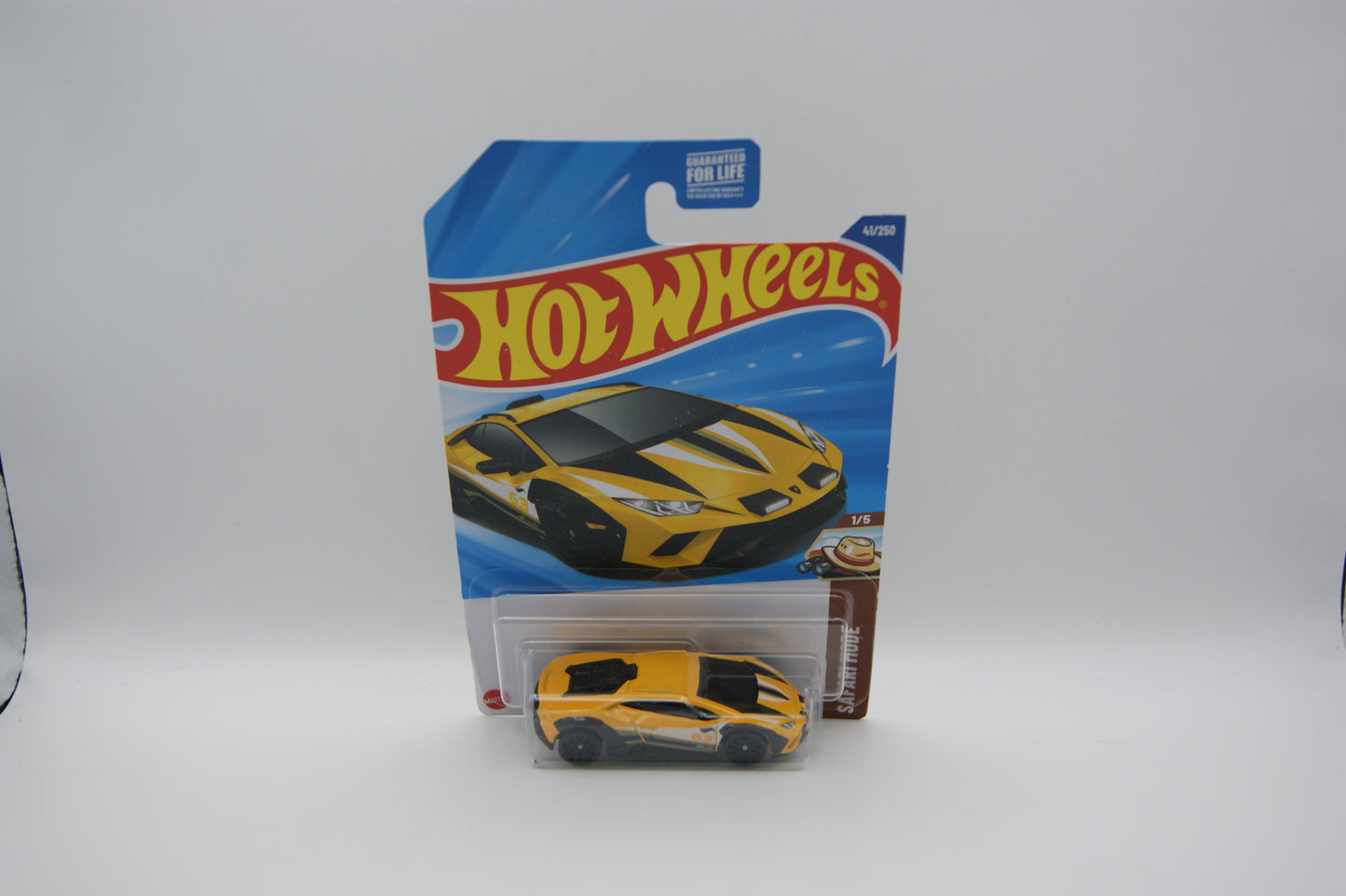 Hot Wheels Lamborghini Huracán Sterrato 2025 Safari Mode 1/5 #41/250 Gelb US Long Card OVP