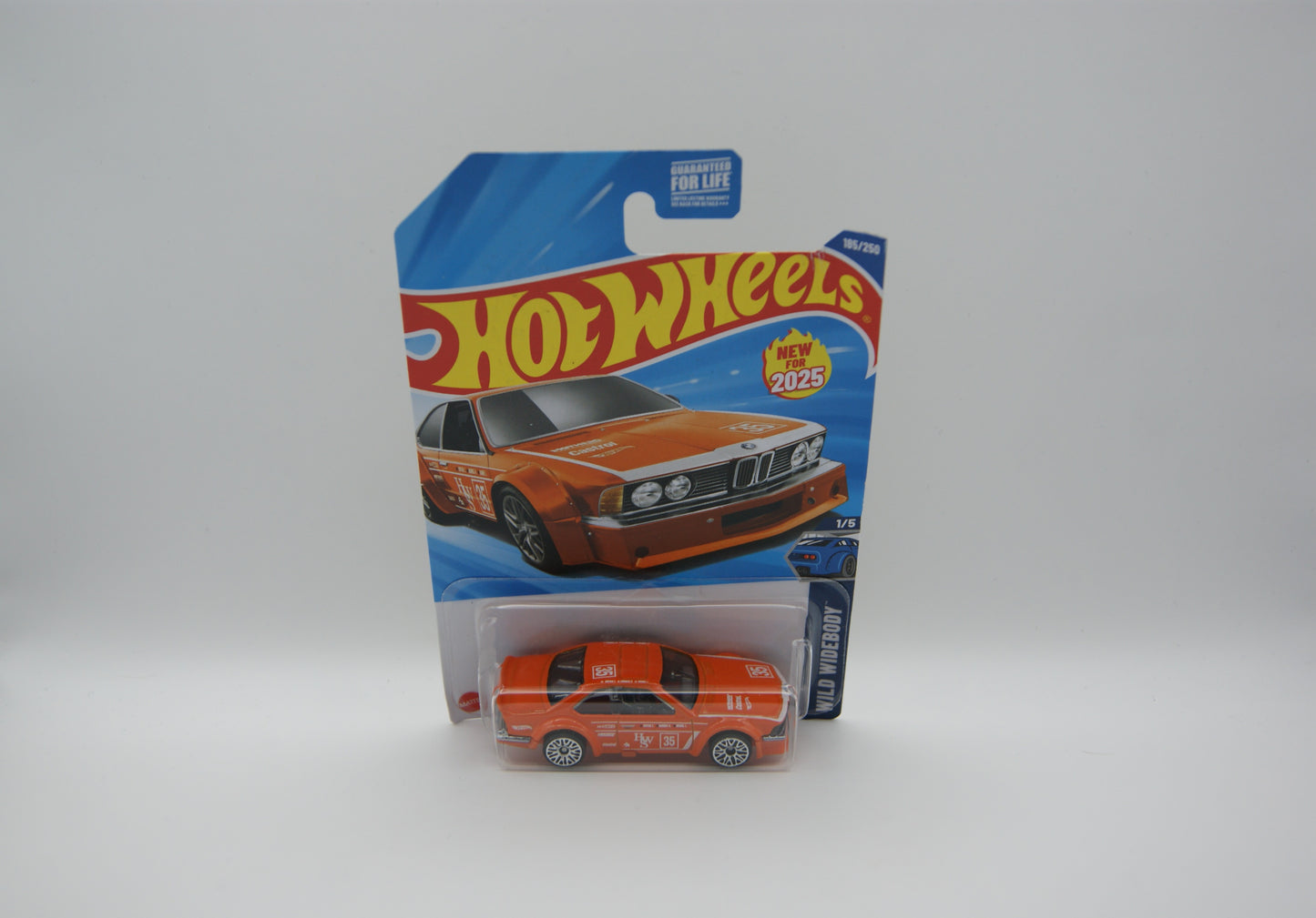 Hot Wheels BMW 635 CSi E24 Orange 2025 Wild Widebody US Long Card OVP