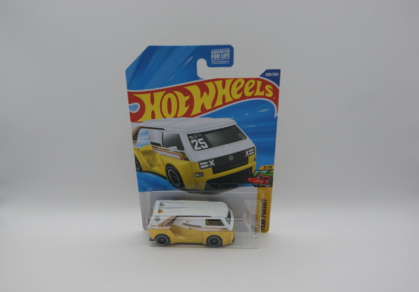 Hot Wheels VW T3 Custom Gelb Weiß Peak Pursuit 3/10 200/250 Neu OVP