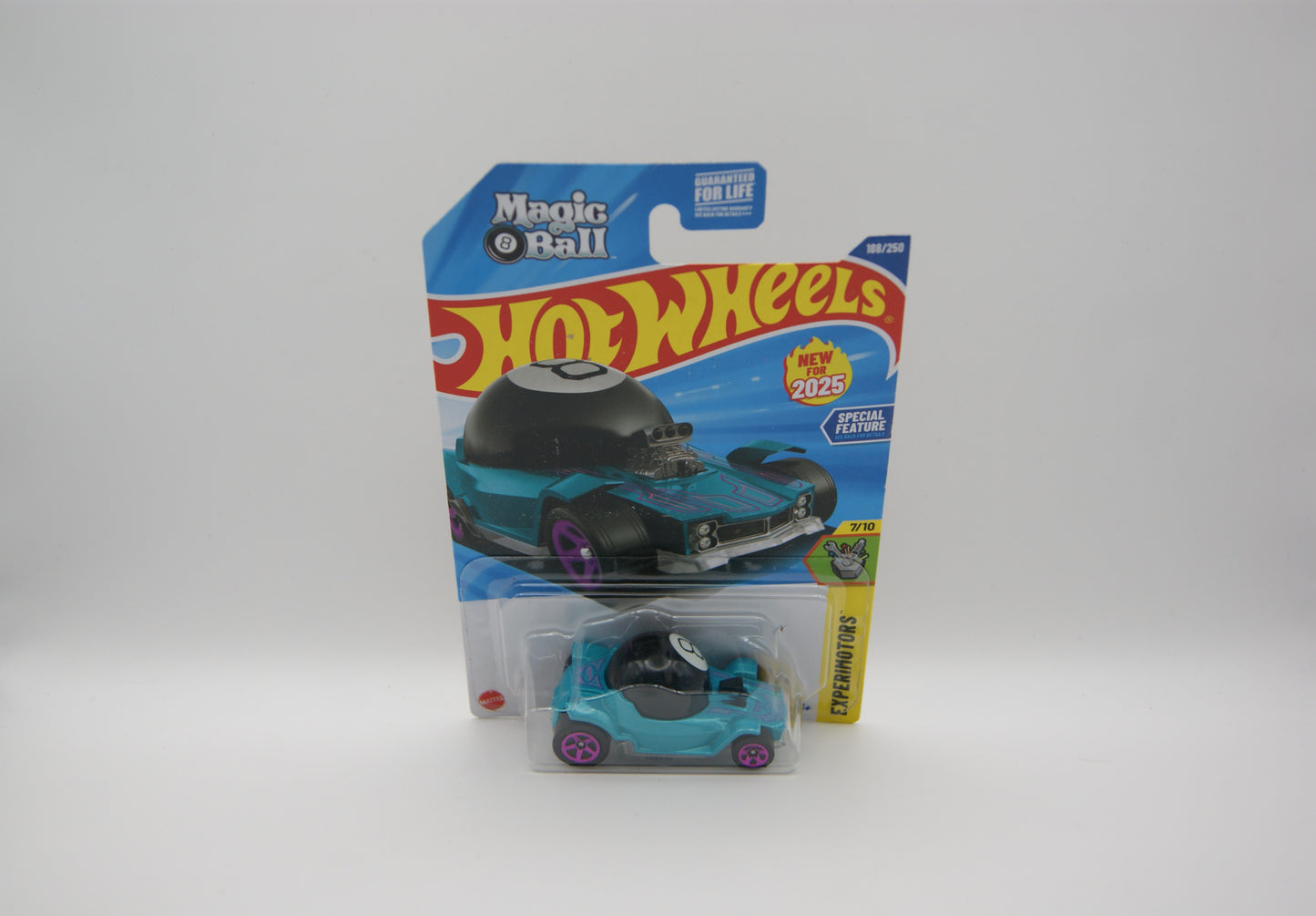 Hot Wheels Decidedly Go Magic 8 Ball Türkis Experimotors 7/10 188/250 OVP