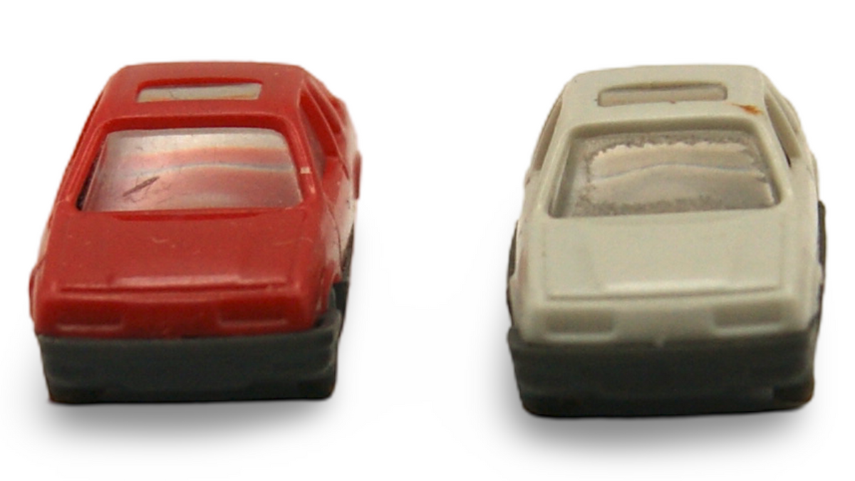 Wiking Ford Sierra 2er Set Spur N 1:160 rot & weiß Modellauto PKW
