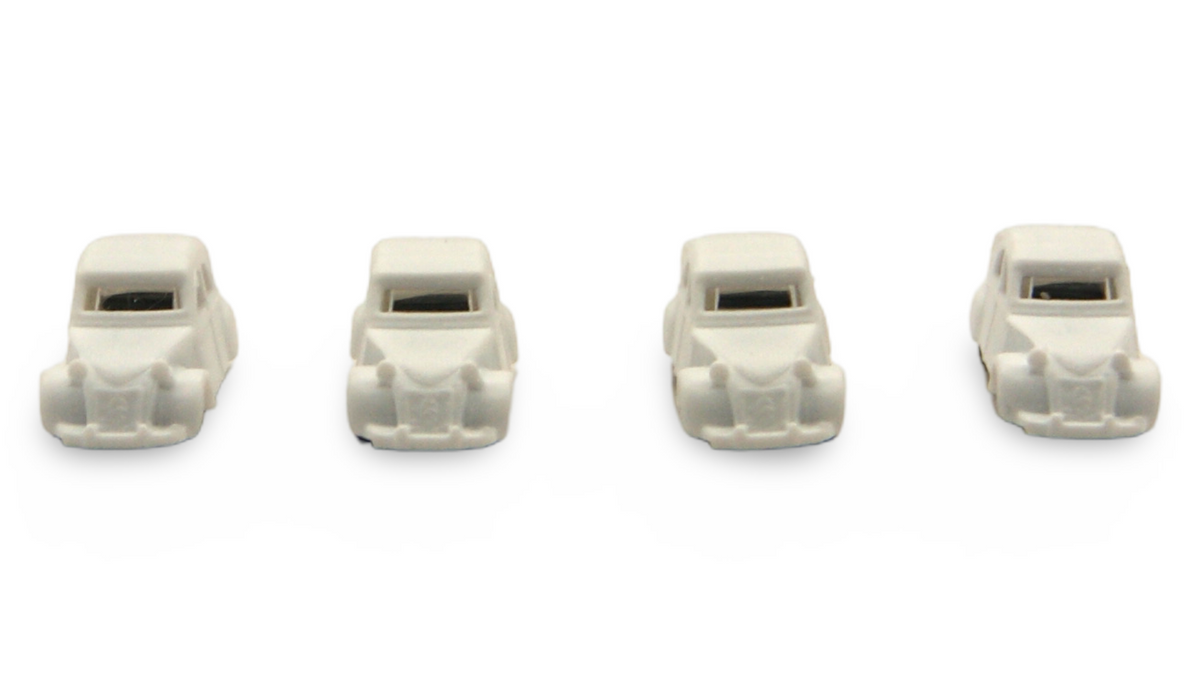 Citroën 2CV Ente 4er Set Spur N 1:160 weiß – Hersteller unbekannt