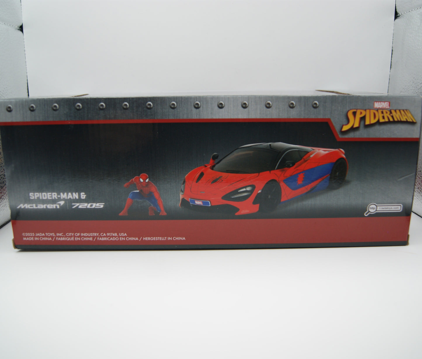 Jada Marvel Spider-Man McLaren 720S 1:24 mit Figur Modellauto OVP