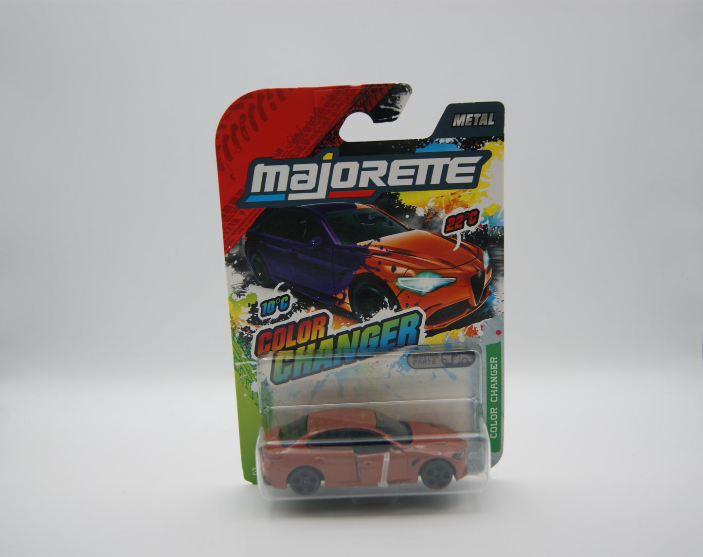 Majorette Alfa Romeo Giulia Quadrifoglio Color Changer Orange Neu OVP