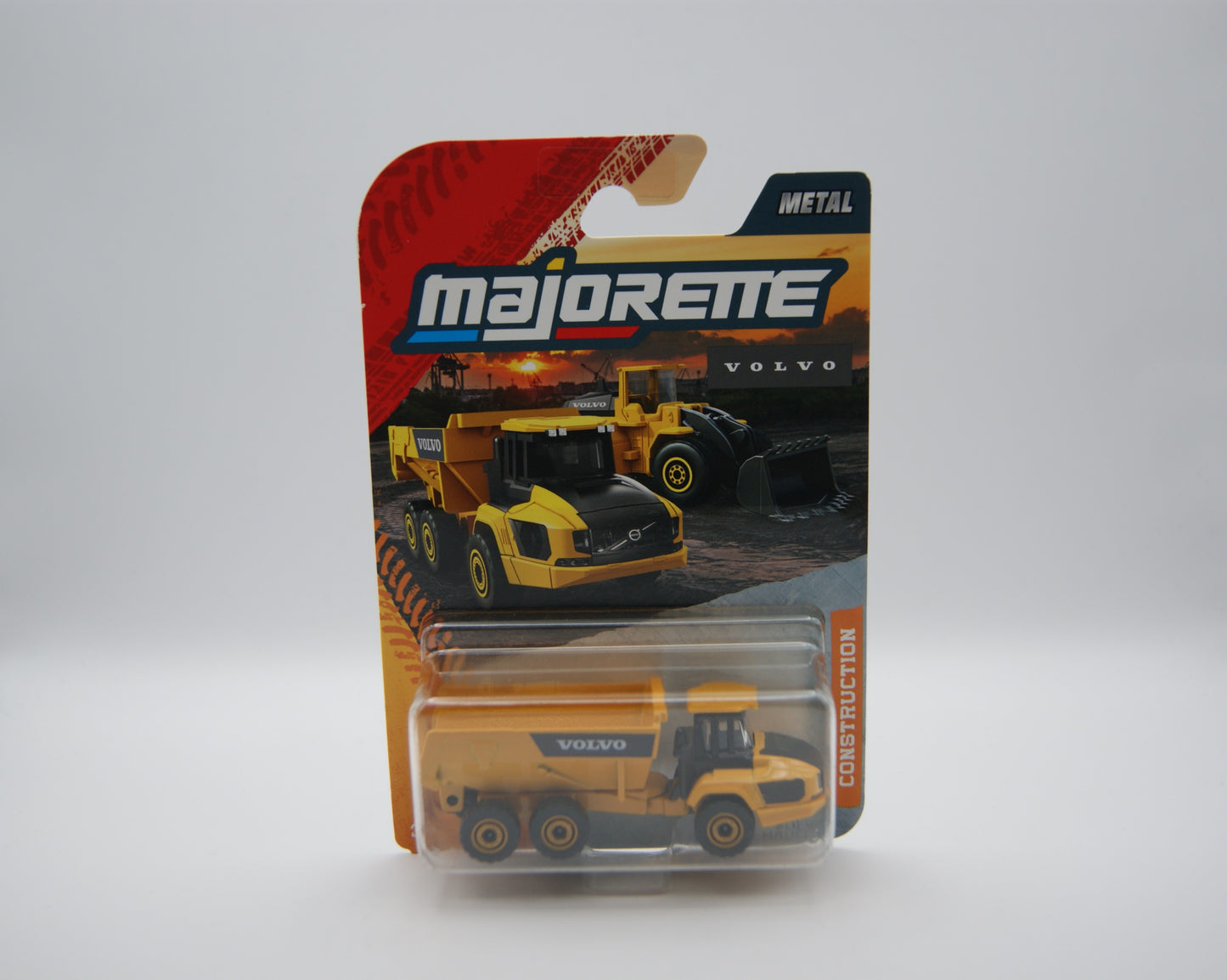 Majorette Volvo A60H Dumper Muldenkipper Construction Gelb Neu OVP