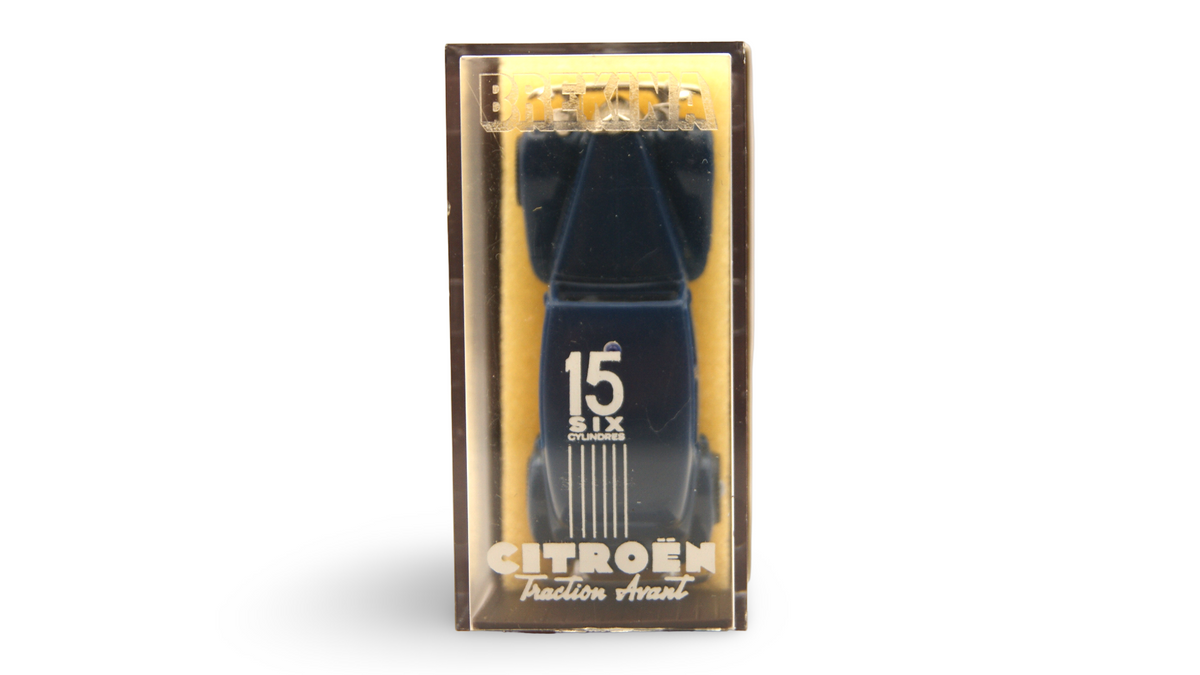 Brekina Citroën 15 Six Traction Avant Police Blau 1:87 H0 – guter Zustand
