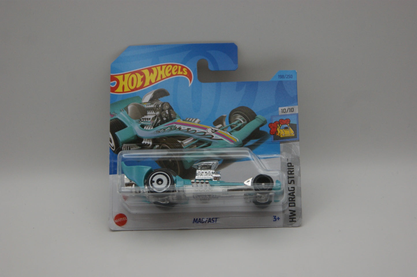 Hot Wheels Madfast Treasure Hunt 2023 HW Drag Strip 10/10 198/250 Short Card OVP