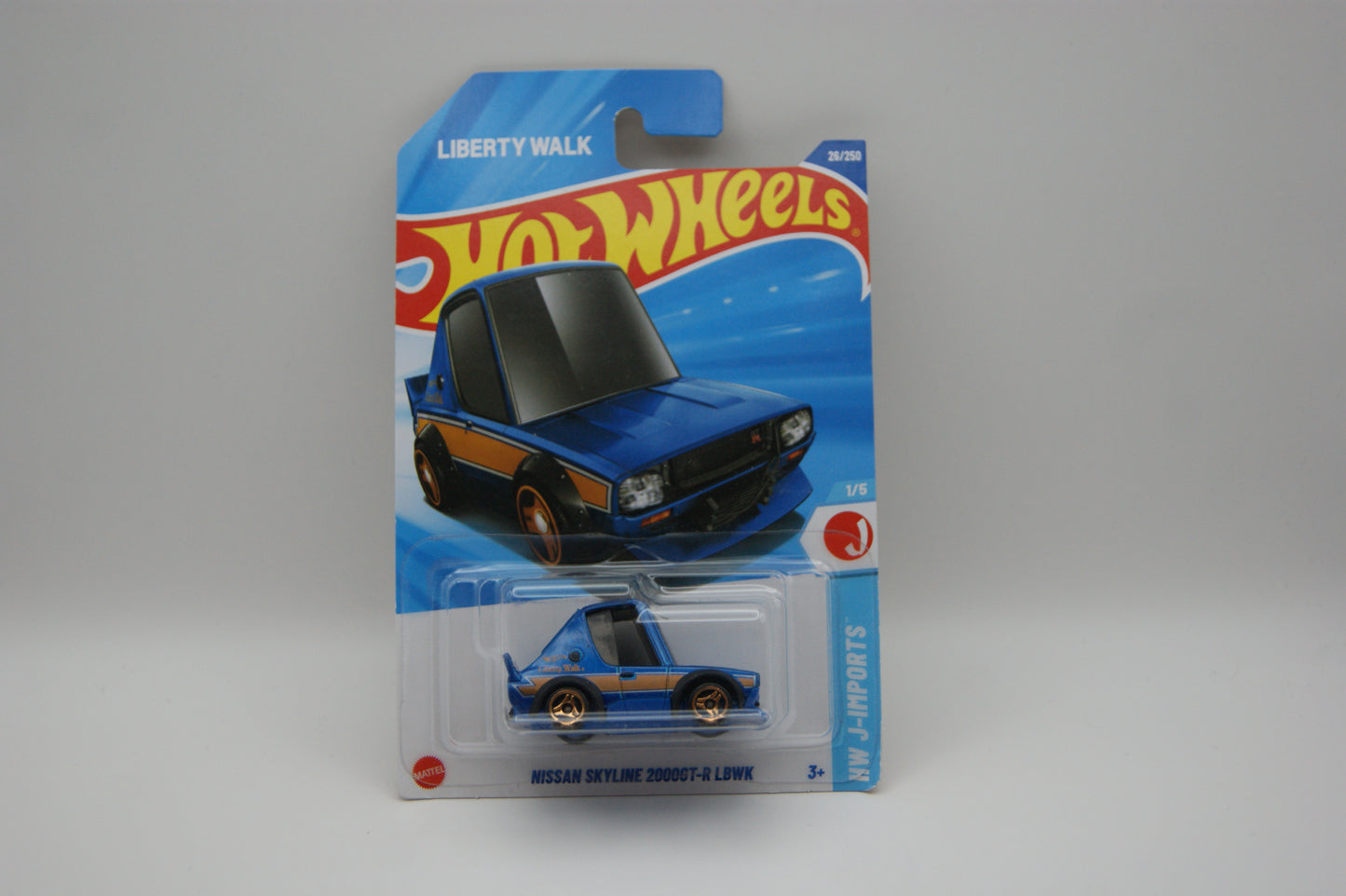 Hot Wheels Nissan Skyline 2000GT-R LBWK Liberty Walk – J-Imports 1/5 – 26/250 OVP