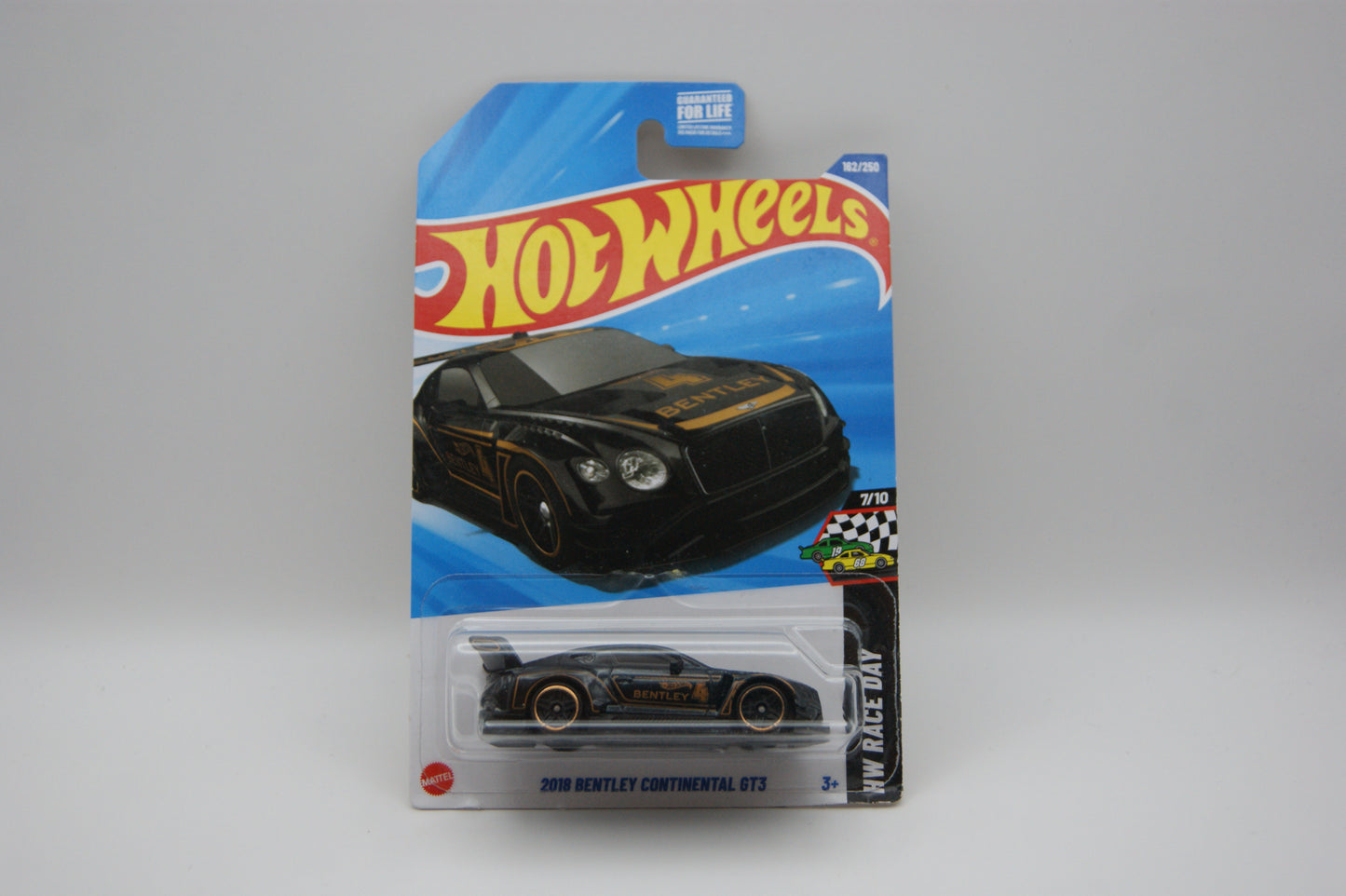 Hot Wheels 2018 Bentley Continental GT3 – HW Race Day 7/10 – 162/250 – 2025 OVP