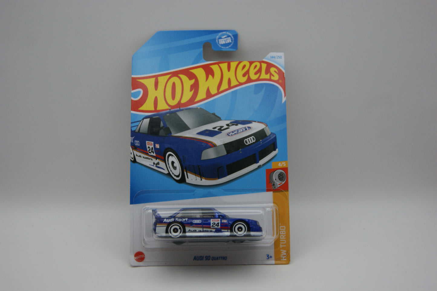 Hot Wheels Audi 90 quattro – HW Turbo 4/5 – 144/250 – Blau #24 – 2024 Neu OVP