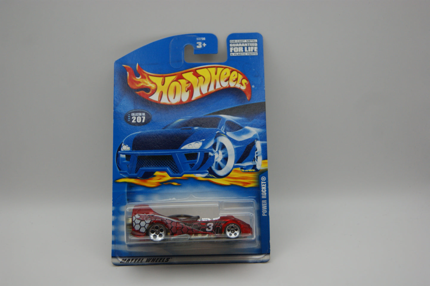 Hot Wheels Power Rocket 2001 Collector No. 207 transparent rot OVP