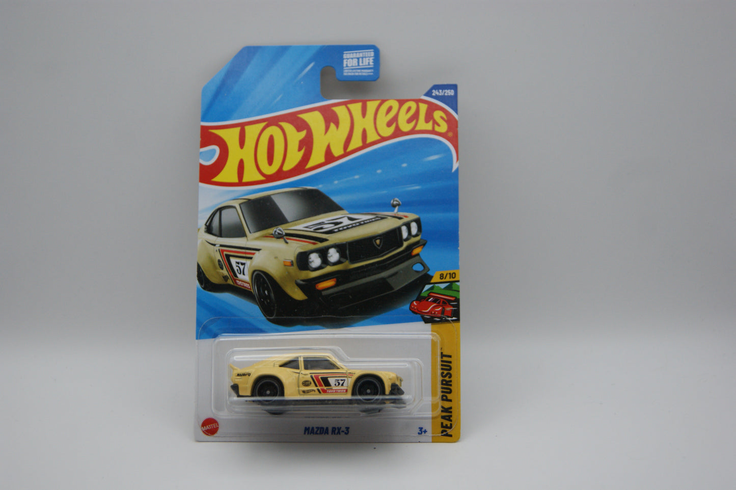 Hot Wheels Mazda RX-3 2025 Peak Pursuit 8/10 243/250 JBB47 Gelb Racing Neu OVP