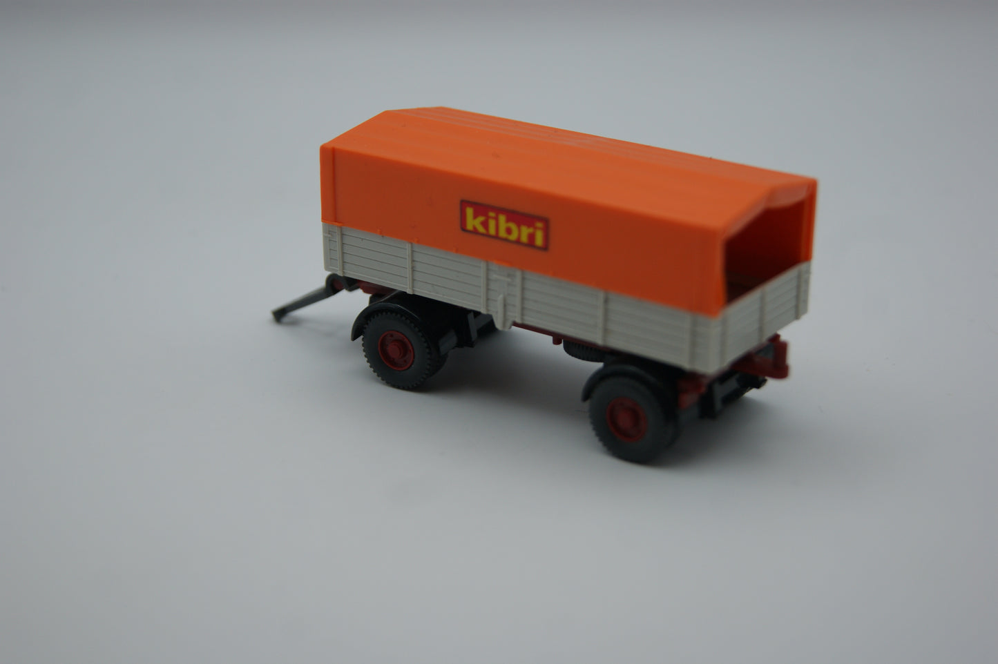 Kibri Anhänger Pritsche Plane orange grau 1:87 H0 Modellbau