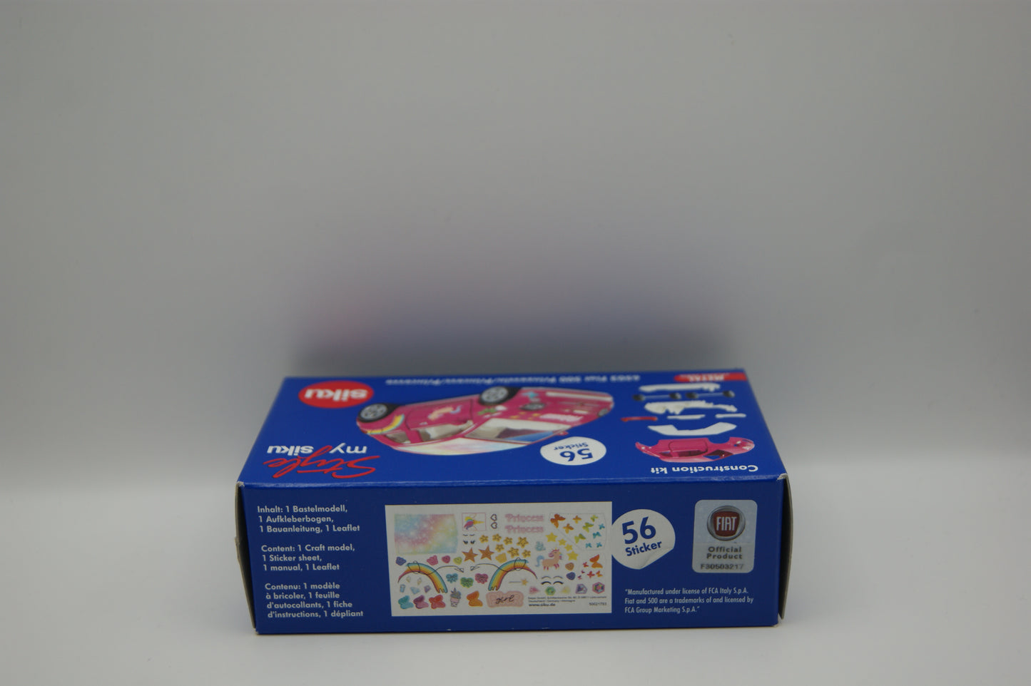 SIKU 6503 Fiat 500 Prinzessin Style my siku Bausatz 56 Sticker OVP