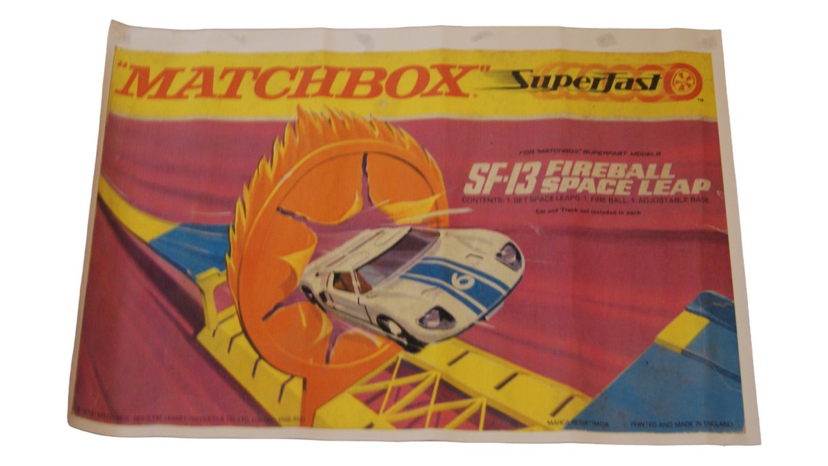 Matchbox Superfast SF-13 Fireball Space Leap Plakat Nachdruck 90 x 60 cm