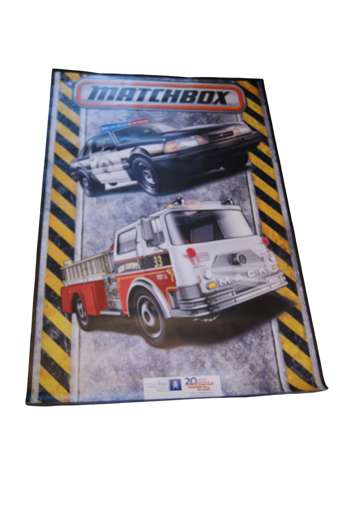 Matchbox – Messebanner 20 Jahre Leipzig – Polizei & Feuerwehr – 165 × 110 cm