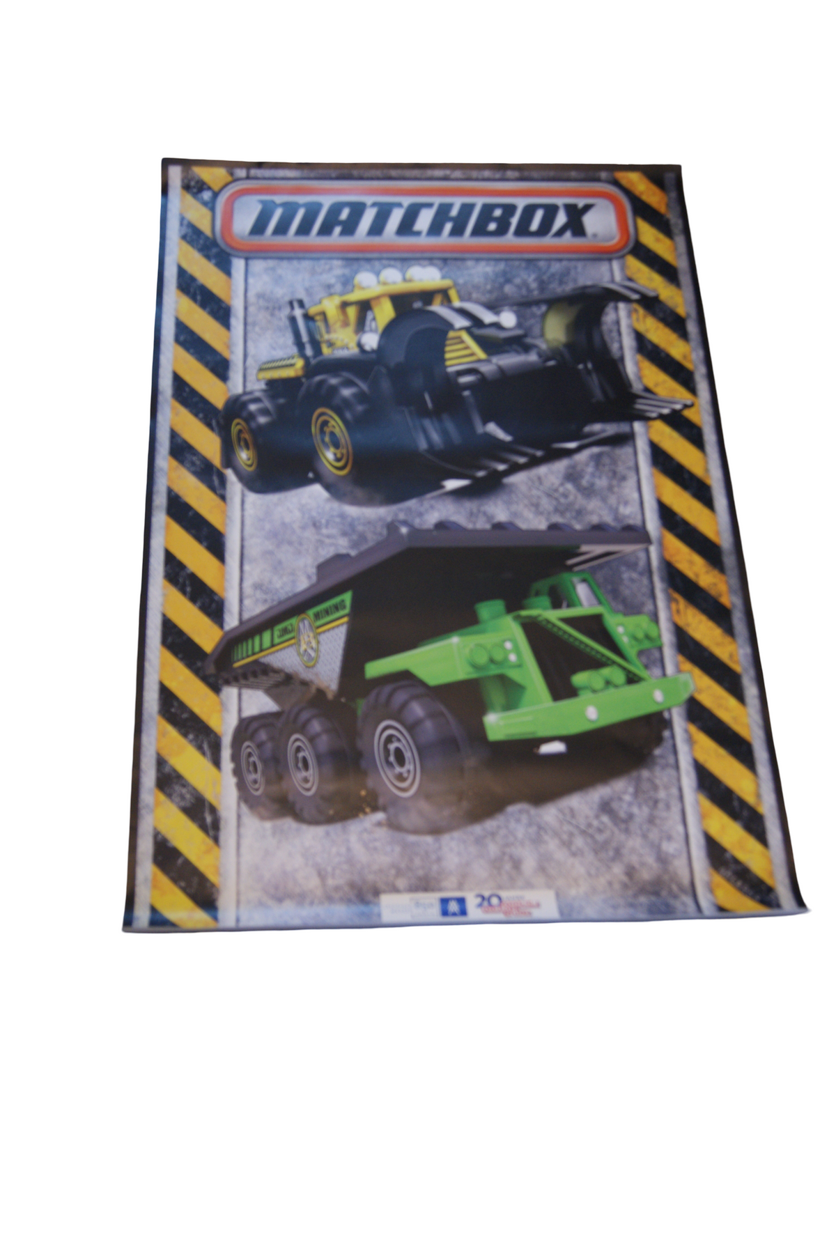 Matchbox Messebanner – 20 Jahre MESSE Leipzig – Radlader & Muldenkipper