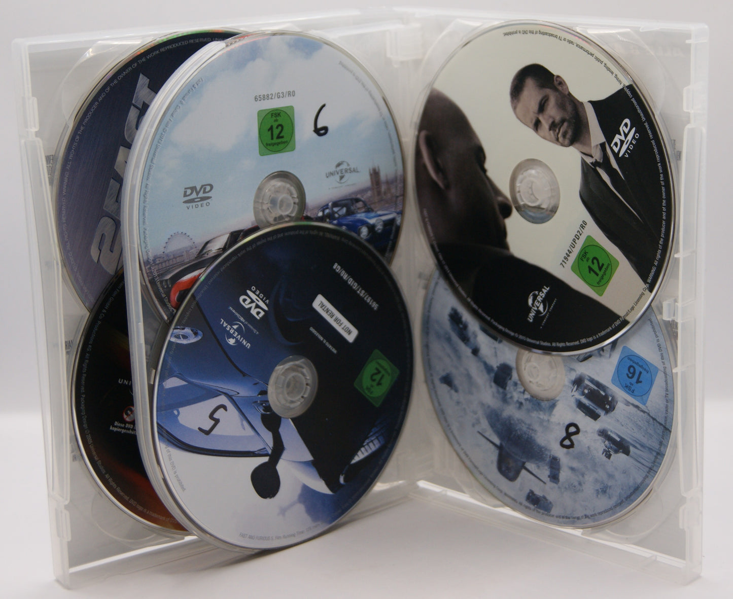 Fast & Furious – 8-Movie Collection – 8 DVDs – Vin Diesel / Paul Walker – FSK 16