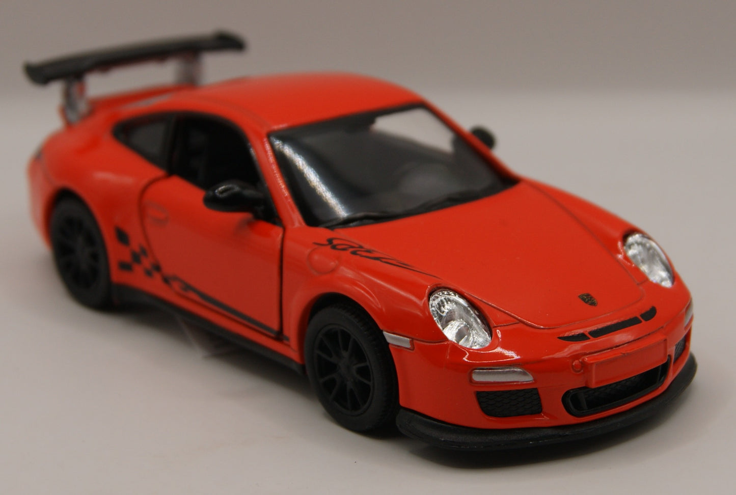 Kinsmart Porsche 911 GT3 RS 997 rot 1:36 Diecast Modellauto neu mit Etikett