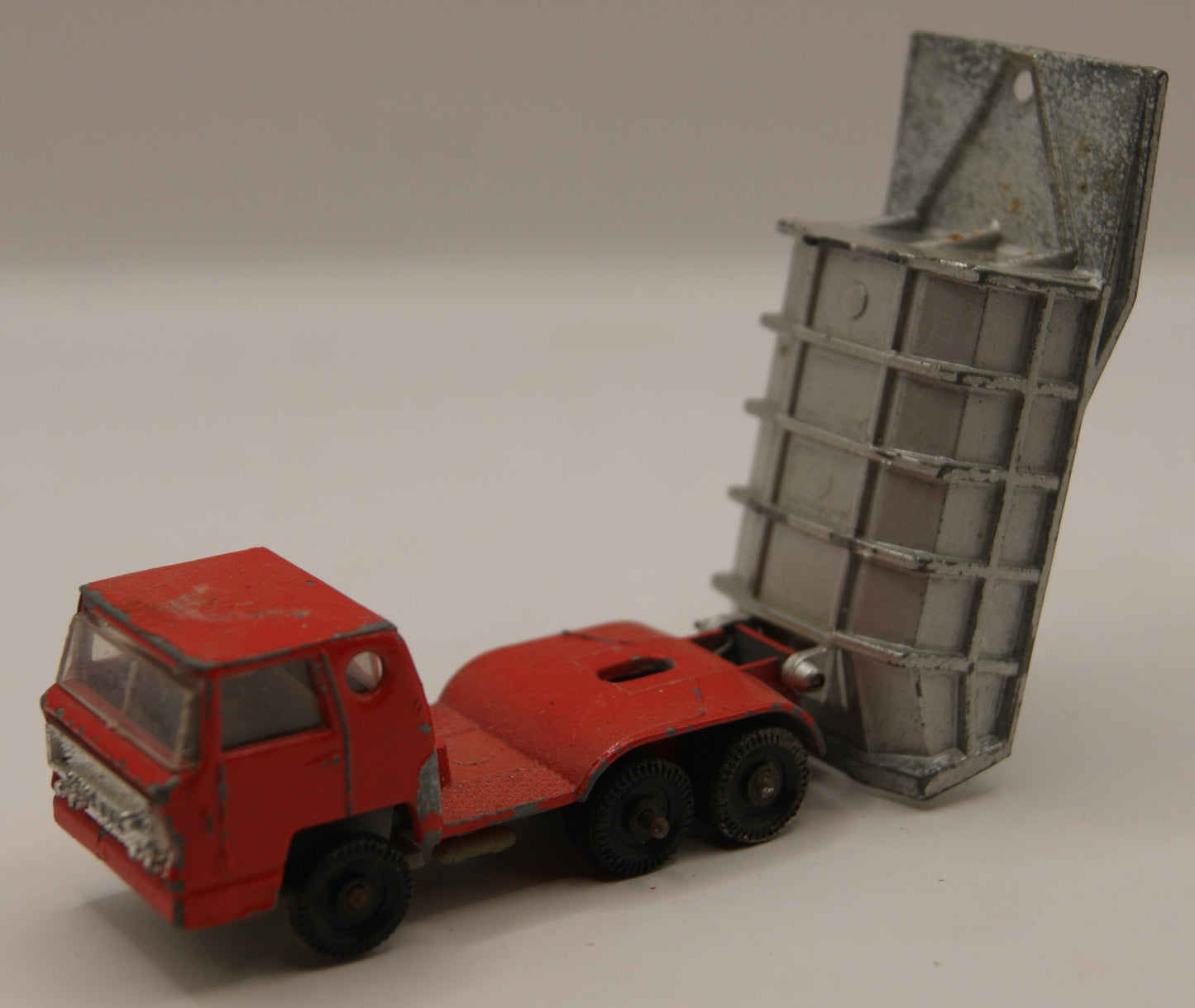 Majorette 205 Magirus Deutz Kipper Tipper Truck Rot Silber 1:100 Vintage France