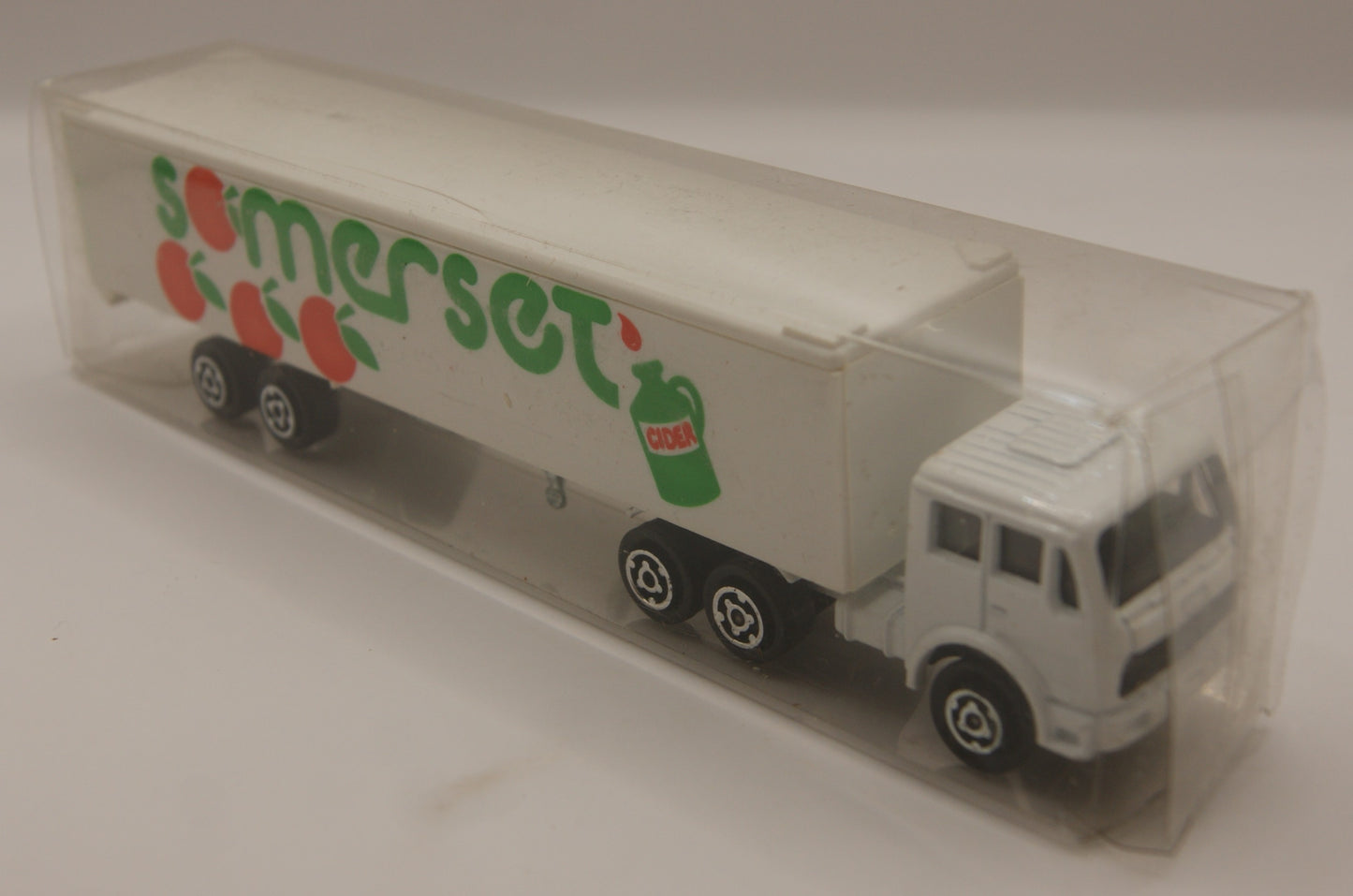 Majorette Vintage LKW Sattelzug Somerset Cider Werbemodell Truck mit Box