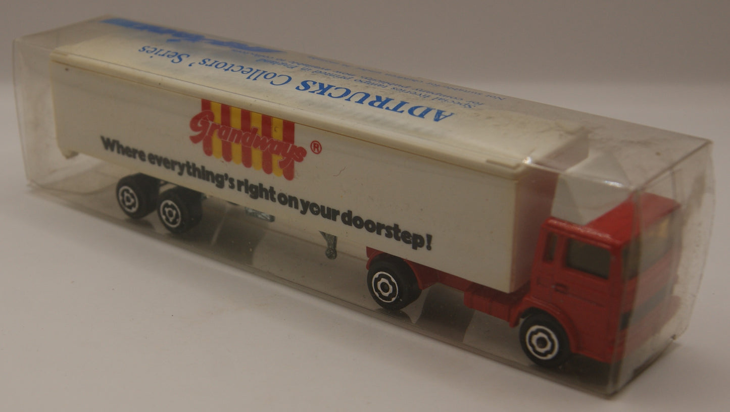 Majorette Vintage Sattelzug Grandways Made in France Werbetruck mit Originalbox