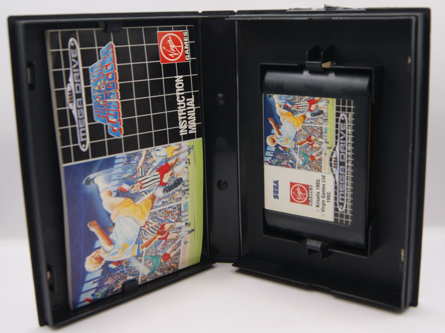 SEGA Mega Drive European Club Soccer PAL OVP Anleitung komplett CIB Virgin 1992