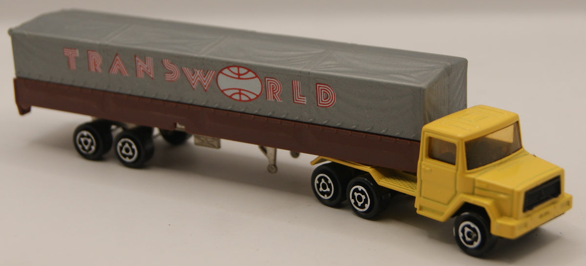 Majorette Magirus Transworld Planen-Sattelzug Vintage 1:100 Made in France