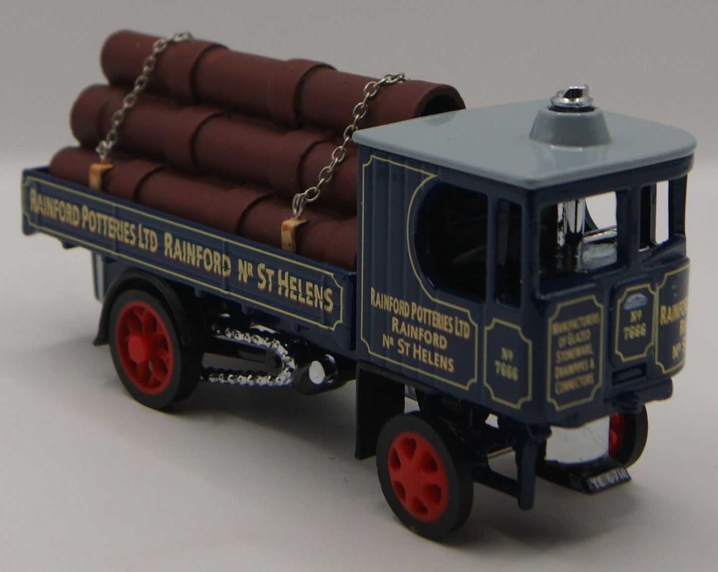 Matchbox Collectibles YAS09-M 1929 Garrett Steam Wagon Rainford Potteries Age of Steam II OVP COA Beschreibung