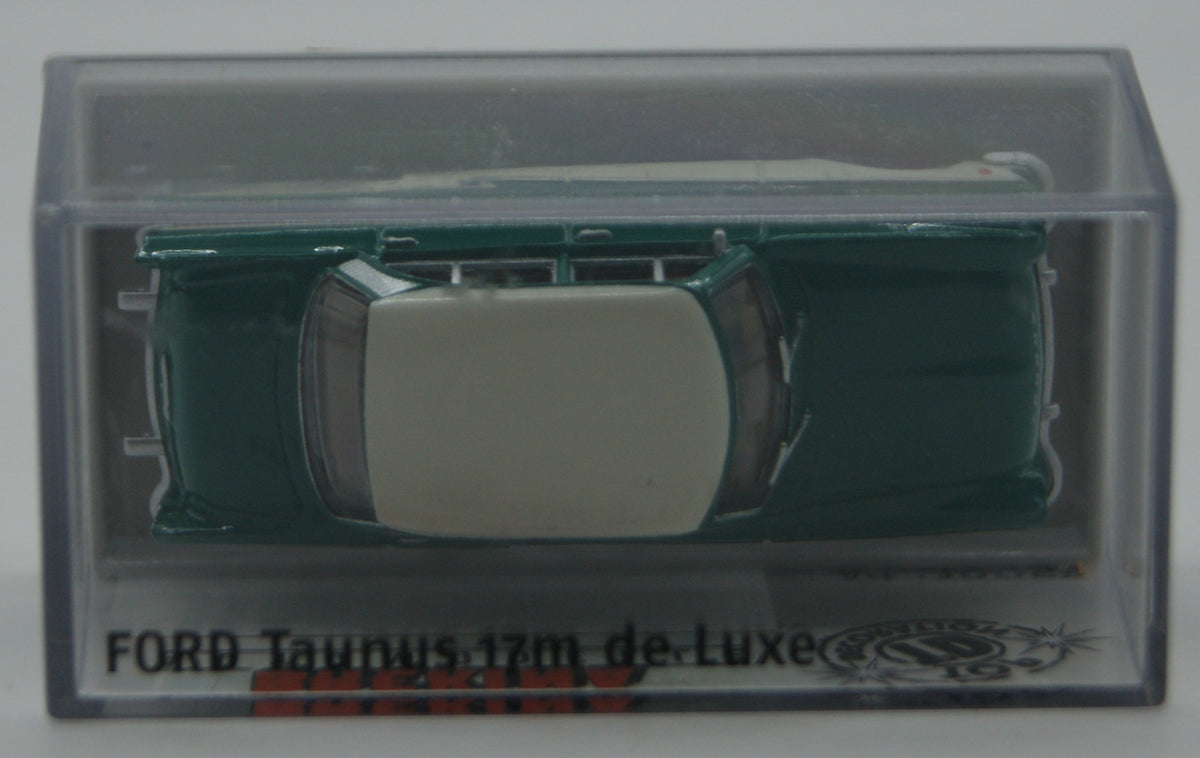 Brekina 19053 Ford Taunus 17M de Luxe grün/weiß 1:87 H0 Top Decoration OVP