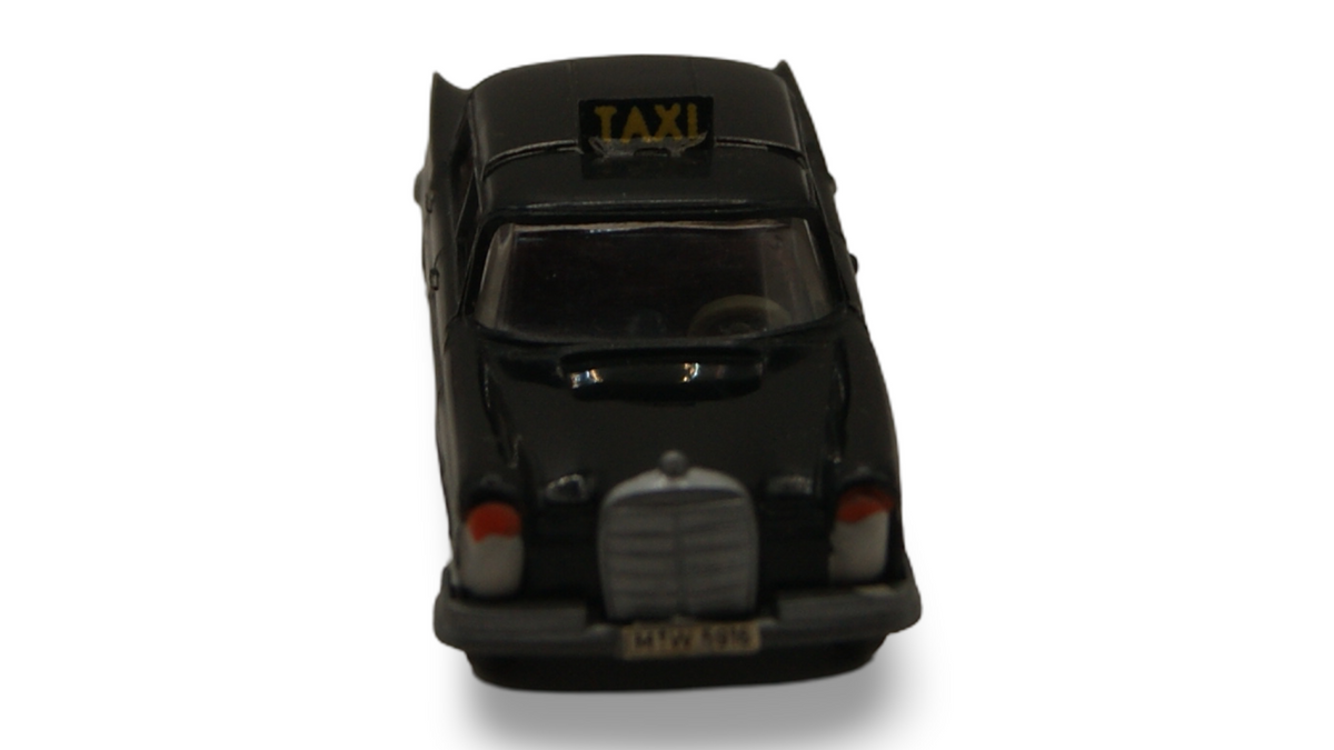 Wiking Mercedes-Benz 220 S Heckflosse Taxi schwarz 1:87 H0 Vintage