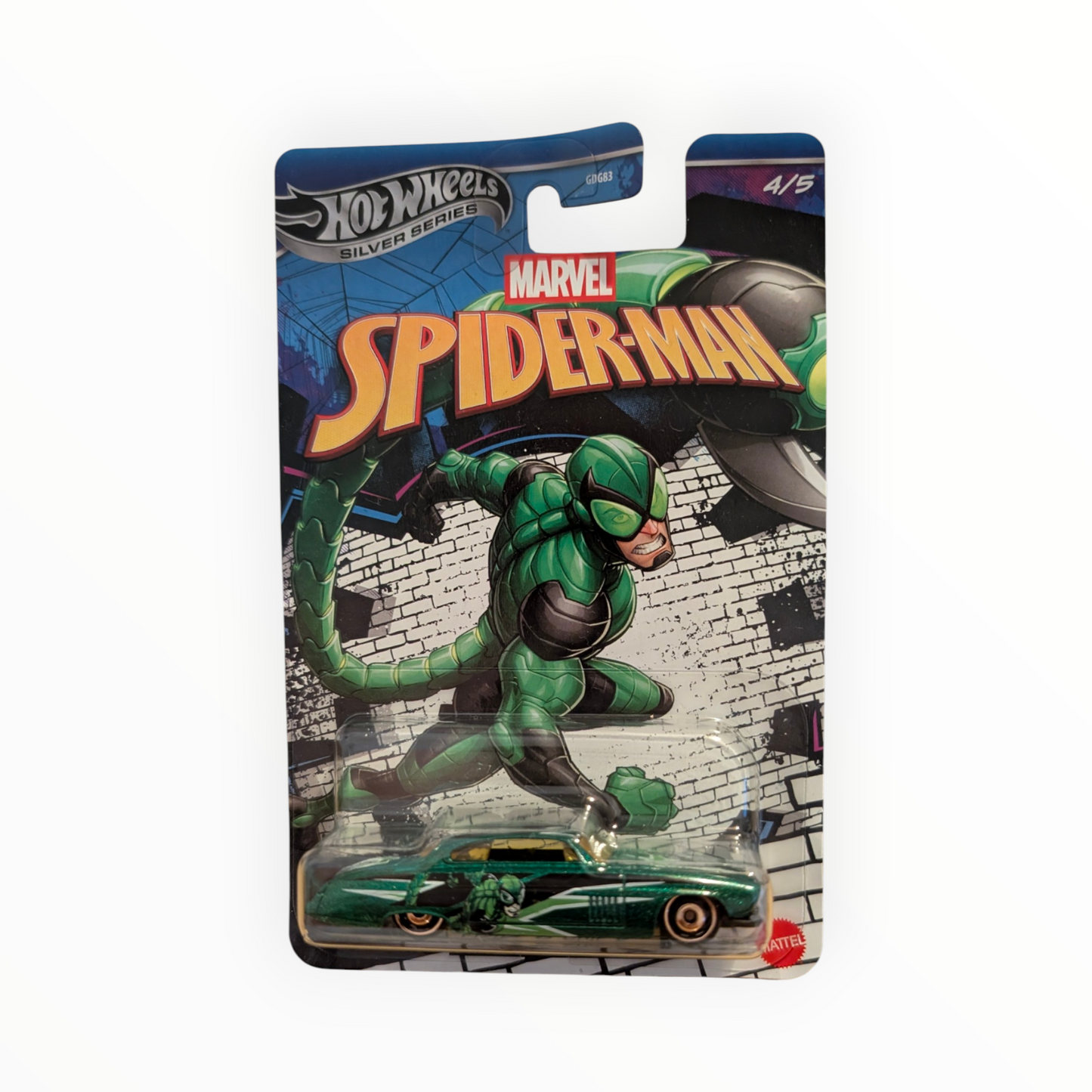 Hot Wheels Silver Series Marvel Spider-Man Fish’d & Chip’d „Scorpion“ 4/5 | JKX28 | 1:64 | OVP