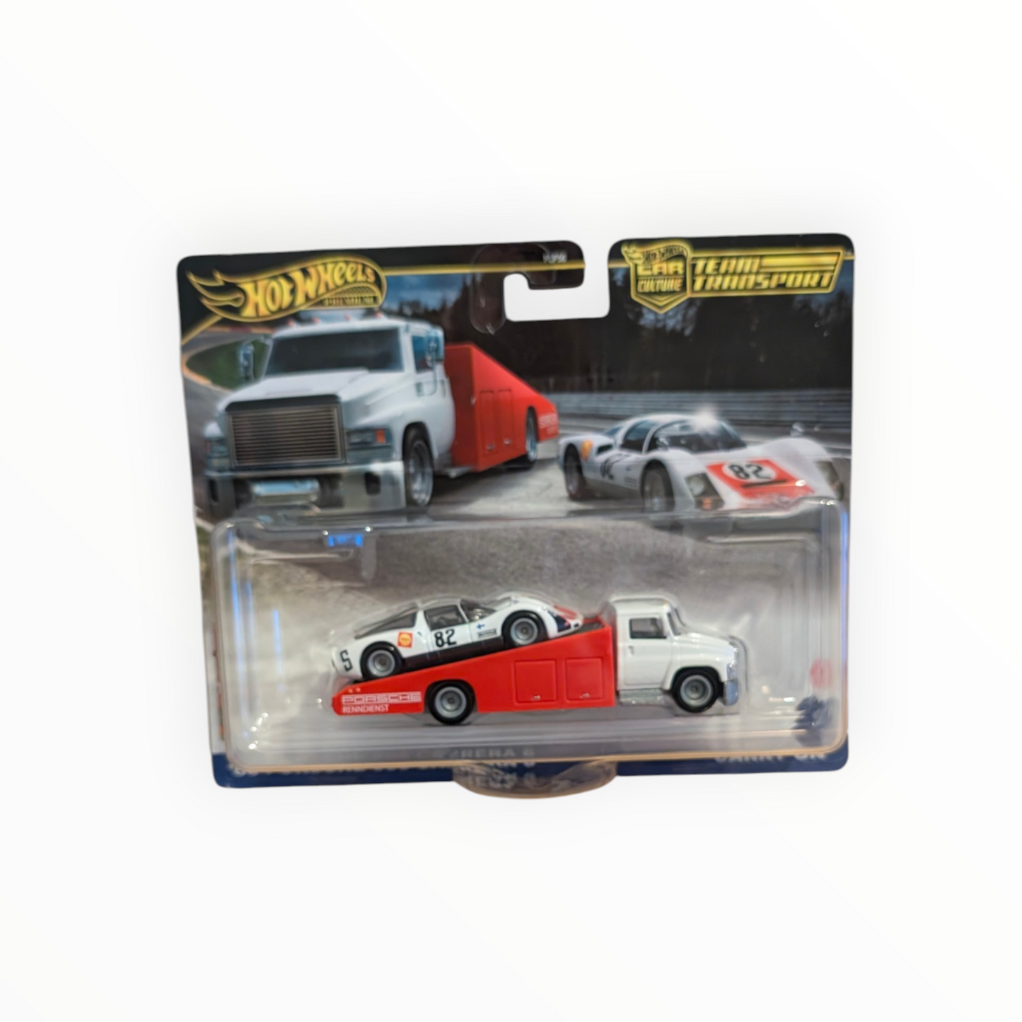 Hot Wheels Premium Team Transport #6 Porsche 962 + Fleet Flyer | Car Culture | 1:64