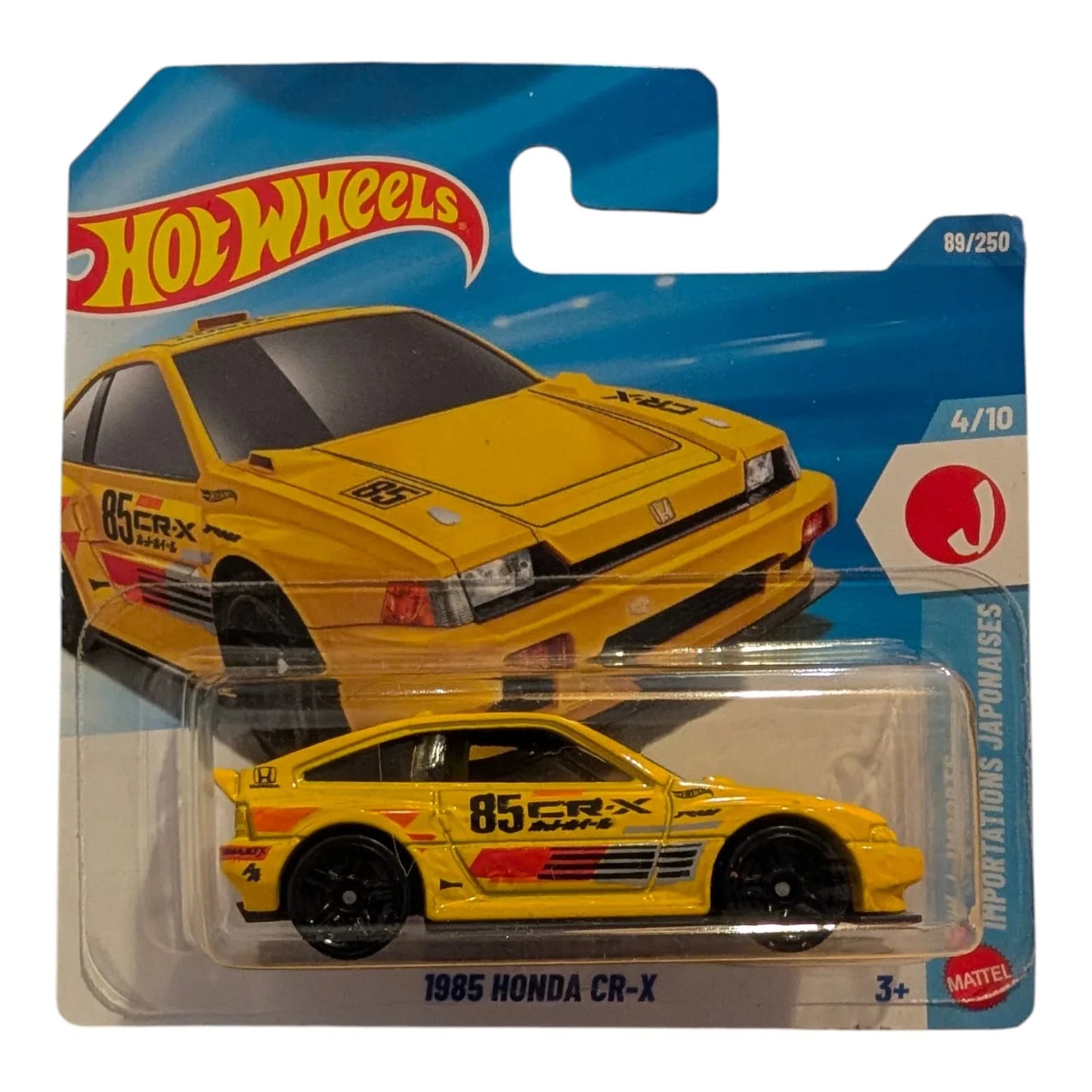 1985 Honda CR-X 1:64 – Hot Wheels Diecast Modellauto (Neu & OVP)