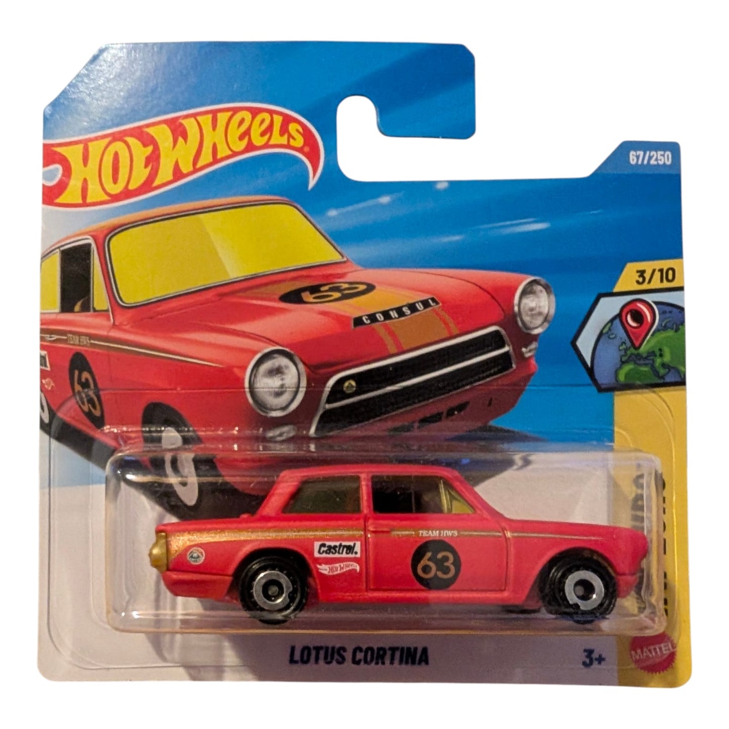 Lotus Cortina 1:64 – Hot Wheels Diecast Modellauto (Neu & OVP)