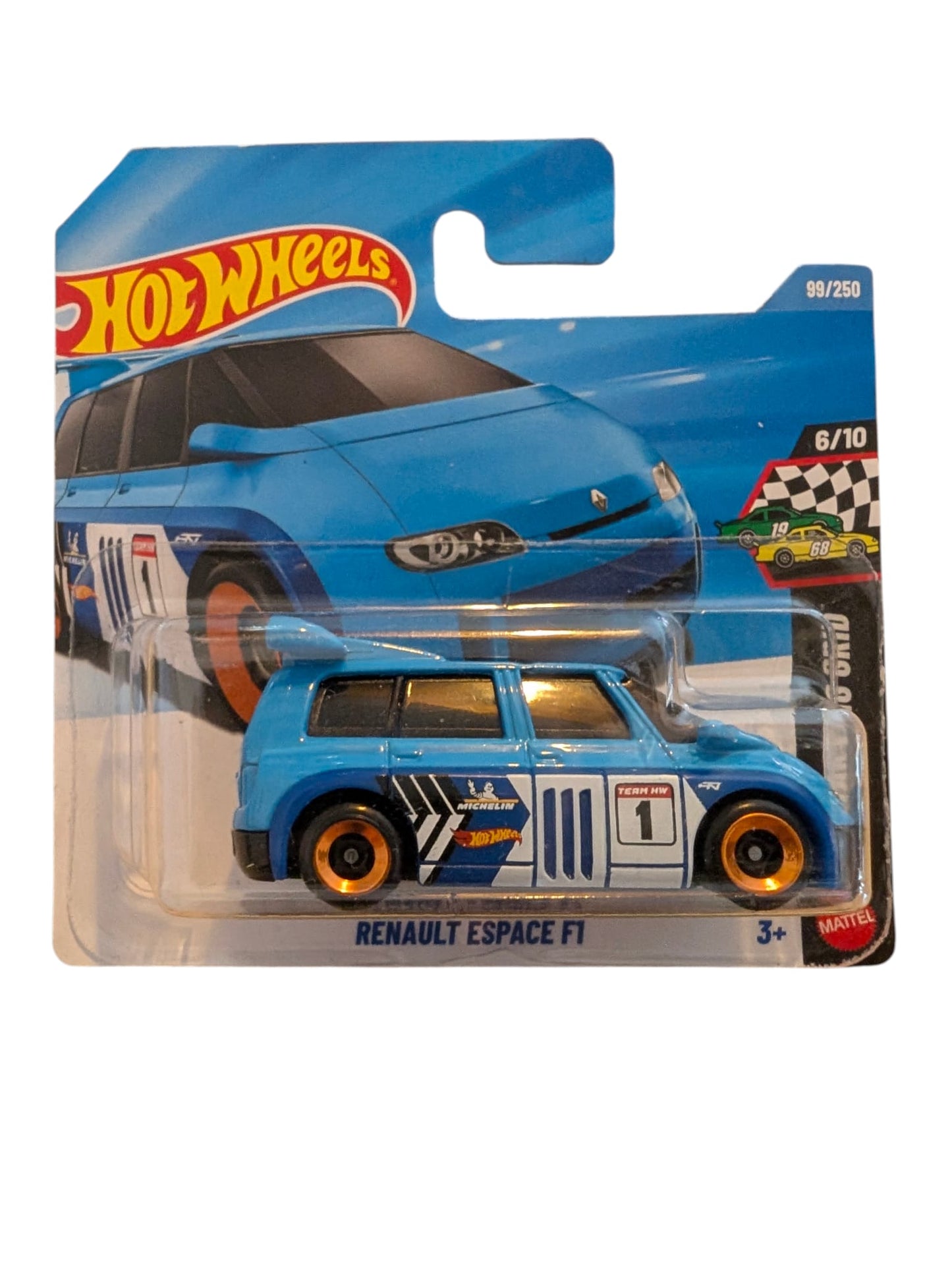 Renault Espace F1 1:64 – Voiture miniature Hot Wheels en métal moulé sous pression (Neuf & Scellé)