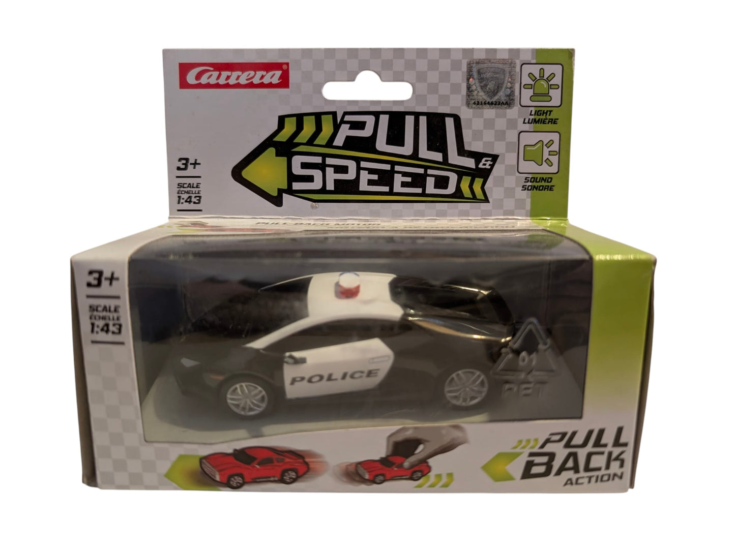 VENTE FINALE ! Lamborghini Huracan "Miami Police" 1:43 – Voiture miniature Carrera (Neuve & Emballée)