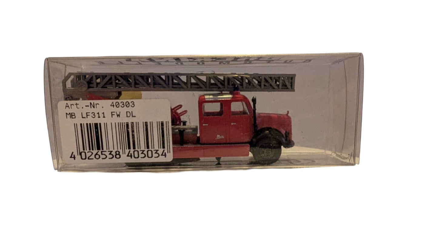 Brekina Magirus-Deutz 120 D Feuerwehr Drehleiter (DL) – H0 1:87 – mit Originalverpackung