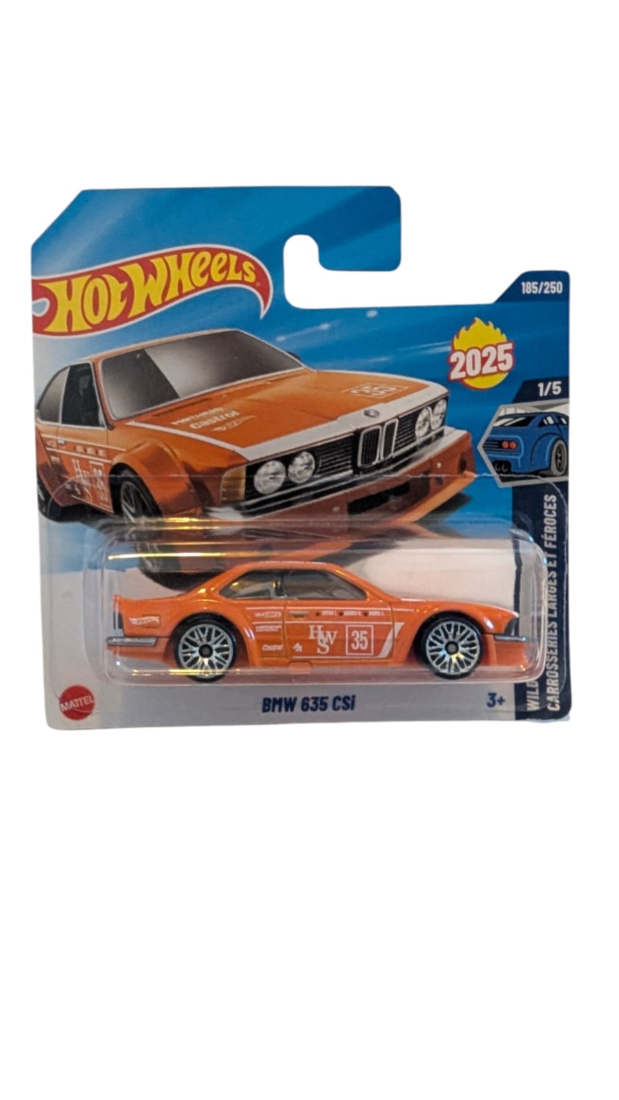 Hot Wheels BMW 635 CSi 2025 – Mainline 185/250 – HW 35 Racing – Neu & OVP