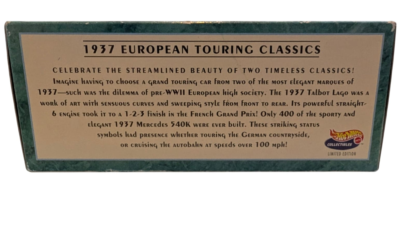 Hot Wheels Collectibles 60th Anniversary – 1937 European Classics Limited Edition Set OVP
