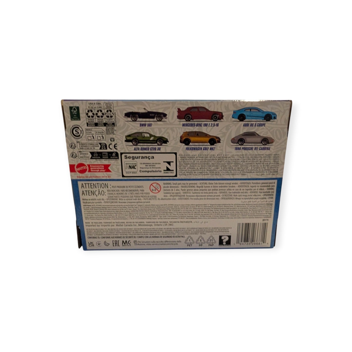 Hot Wheels Silver Series – European Performance Collection (6er Set)