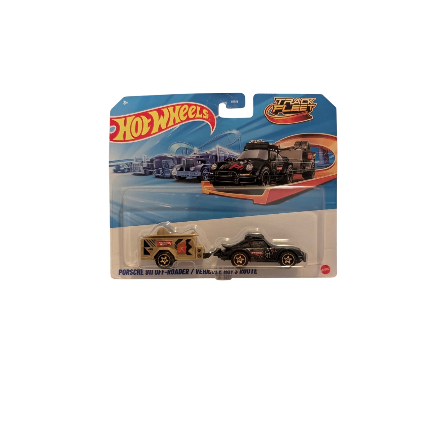 Hot Wheels Track Fleet Porsche 911 Off-Roader mit Anhänger HYT56 – OVP