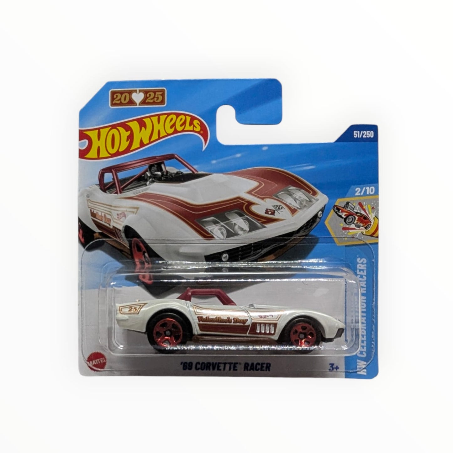 Hot Wheels ’69 Corvette Racer – HW Celebration Racers / Valentine’s Day 2025 – 51/250 – Neu in OVP